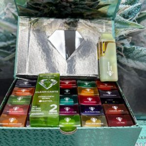 Clean Carts Liquid Diamonds + Live Resin 2g Disposable Box