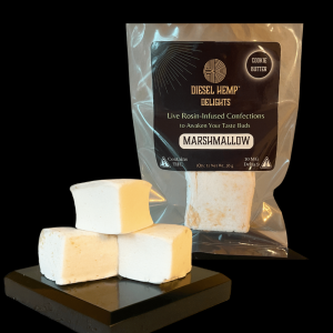 Delta-9 THC Live Rosin Marshmallow – 10mg (D9) Each