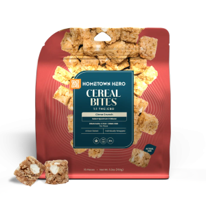 Hometown Hero Cinna Crunch (Cinnamon) - Cereal Bites 20mg THC + 20mg CBD
