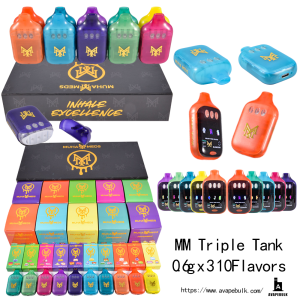Muha Meds Triple (3-Chamber) Disposable Vape | Muha Meds 3 Tank